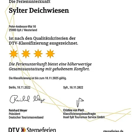 Deichwiese Sylt-westerland 2-5 Personen-3 Schlafzimmer-terrasse *